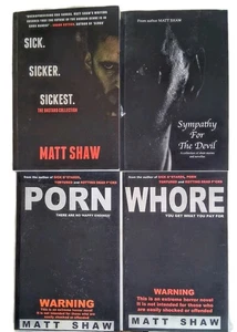 Matt Shaw Buch Lot Extreme Horror Bastard Sammlung Sympathie für Splatterpunk  - Bild 1 von 4