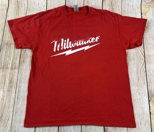 Camiseta roja Milwaukee Tools para hombre talla grande - Imagen 1 de 9
