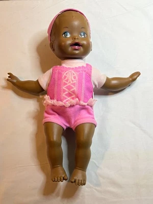 Muñeca bebé Mattel Little Mommy - afroamericana negra en rosa - 2011 Foto 1 de 2