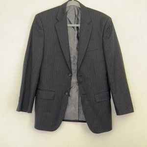 Joseph Feiss Wollblazer Herren 36 kurz Nadelstreifen blau 2 Knopf Sport Sakko - Bild 1 von 6