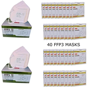 FFP3 Face Masks Pack of 40 – Individually Wrapped – EU & UK Certified Masks - Picture 1 of 6