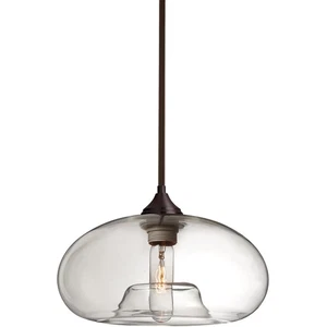 Besa Lighting 1TT-BANACL-BR Bana 1 Light Bronze Stem Pendant Ceiling Light - Picture 1 of 2