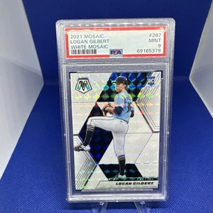 2021 Panini Mosaic Baseball Logan Gilbert RC White Prizm /25 - Picture 1 of 3