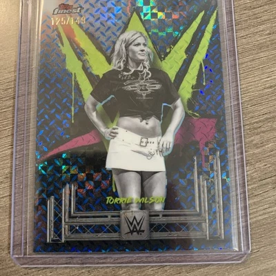 Torrie Wilson 2025 Topps Finest WWE Common Blue Checkerboard /149 - Image 1 of 3