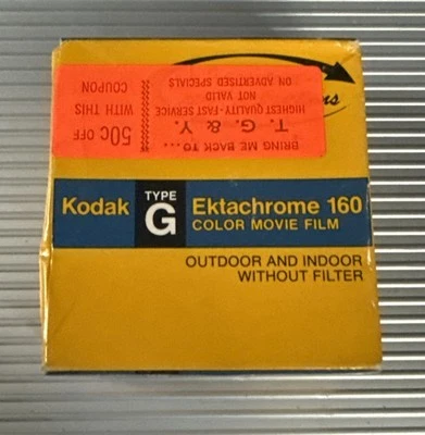 Nueva película Kodak tipo G Ektachrome 160 color 50 pies Super 8 EG 464 3/1979 Foto 1 de 2