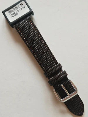 18 mm - Correa de reloj Condor Lizard becerro - 065.R02.18.w (hebilla plateada) Foto 1 de 4