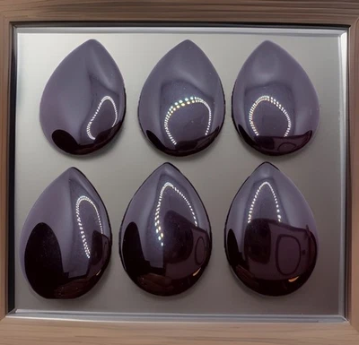 Top Thread Black Onyx Teardrop Beads 30mm Qty:6 - Image 1 of 3