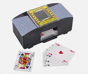2-Deck Automatic Battery Operated Playing Card Shuffler Casino Casino BlackJack - Picture 1 of 5