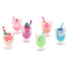 1:12 Dollhouse Miniture Luminous Fruit Straw Cup Decoration Accessories Toys S1