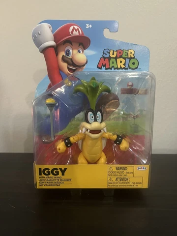 Jakks Pacific Super Mario IGGY KOOPA With Magic Wand 4” inch action Figure Cover