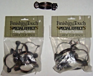 Vintage Rare Collectible Special Effects Designer Systems Metal Clip Rings Sz L - Picture 1 of 9