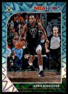 2019-20 Panini NBA Hoops Teal Explosion Khris Middleton Milwaukee Bucks #107