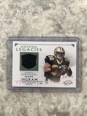 2011 Topps Legends Aspiring Legacies Jerseys Green #ALR-MI Mark Ingram 020/150  - Image 1 of 4