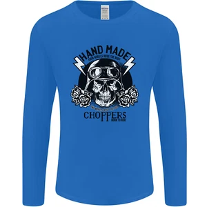 Hecho a Mano Helicópteros Motero Moto Bicicleta Manga Larga para Hombre Camiseta - Imagen 1 de 27