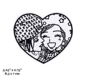 Nana Manga Anime Nana Osaki Nana Hachi Komatsu Heart Embroidered Iron On Patch - Picture 1 of 7