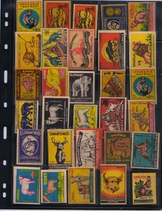 INDIA Vintage Safety Match Labels Birds, Animal, Flowers over 500 Different - Picture 1 of 17