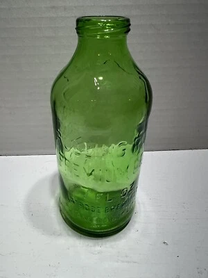 Antigua botella de cerveza Rolling Rock verde vintage de 7 onzas en relieve pony caballo Foto 1 de 4