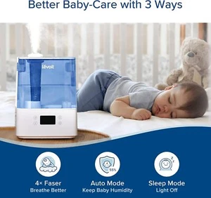 300S Ultrasonic Intelligent Top Fill Humidifier with 6 Liter Tank - Picture 1 of 10