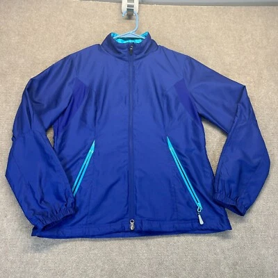 Chaqueta cortavientos Zero Restriction Tour Series para mujer M azul forrada con cremallera completa Foto 1 de 4