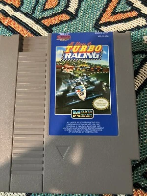 Nintendo Al Uncer Jr Turbo racing 1985 NES Game Data East Cleaned Tested Working - Image 1 of 4