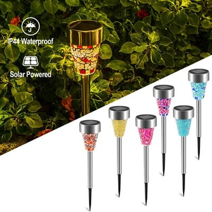 6-24pcs Solar Lights Landscape Yard Walkway Outdoor Waterproof Lamp Decoration - Picture 1 of 15