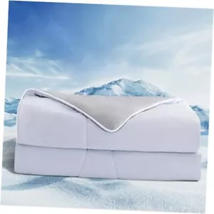 Cooling Comforter Queen Size - Summer & Grey Double-Sided Queen(90"x90") Blue - Picture 1 of 7