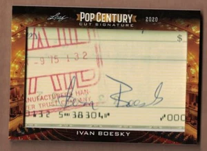 Pop Century Metal Cut Signature 2020 #PCCIB1 IVAN BOESKY - Imagen 1 de 1