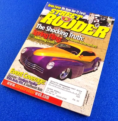 STREET RODDER: THE SHOCKING TRUTH: ALL ABOUT ALTERNATORS JAN 2002 MAGAZINE Foto 1 de 4