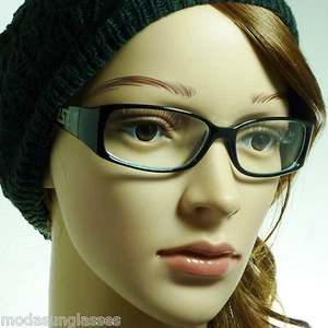 Años 60 Retro Vintage Mujeres Sexy Rectangular Moda Marco Lentes Transparentes Gafas NUEVAS - Imagen 1 de 4
