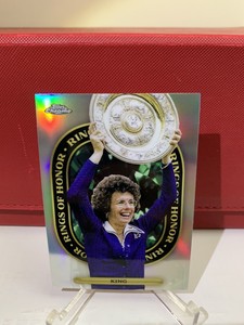 2021 Topps Chrome Tennis Insert Billie Jean King Rings Of Honor HOF