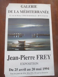 Affiche d'Exposition Jean Pierre Frey 1994 62 cm sur 40 cm 284 - Imagen 1 de 3