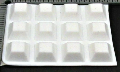 ALLTRADE SUPPLY INC 1/2" x 1/4" DxH White Rubber Feet w 3M Adhesive Backing Various Package Sizes