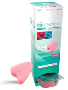 Joydivision Soft Tampons mini 10 Stück, fadenlos, rosa Schwamm - Bild 1 von 6