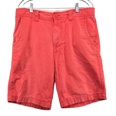 St Johns Bay Mens Chino Shorts Pink Size 34 Slash Pockets Cotton - Image 1 of 4
