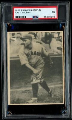 1929 R316 Kashin Publications Hack Wilson - PSA 1 HOF SHARP - Image 1 of 2