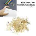 1.1in 100pcs Paper Clips Increased Slip Resistance Metallic Paper Clips Tool Emb