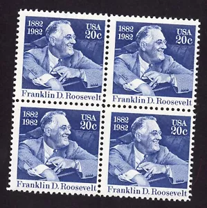 Scott #1950 Franklin D. Roosevelt Block of 4 Stamps - MNH - Picture 1 of 1