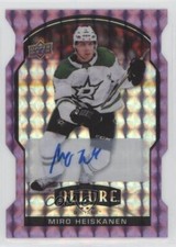 2020-21 Upper Deck Allure Purple Diamond Auto 8/10 Miro Heiskanen #41