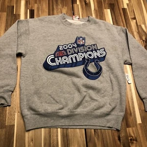 Sudadera Indianapolis Colts 2004 Division Champs cuello redondo de colección NFL M - Imagen 1 de 6