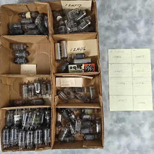 Vintage Assorted Vacuum Tubes Lot: 12AU7, 12AT7, 12AX7 - Rare Finds π» - Picture 1 of 6