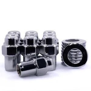 25 Lug Nuts 7/16 Chrome Mag Wheel Nut .75 Shank Cragar Chevrolet Pontiac Buick - Picture 1 of 2