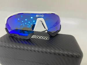 Scicon Sports Performance Aerotech XL Multimirror Sunglasses (Blue-White-Blk) - Picture 1 of 7