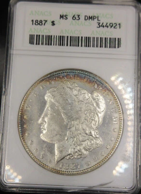 1887 $1 Morgan Silver Dollar NGC MS63 DMPL - Image 1 of 2
