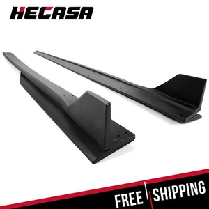NEW Side Skirt Extension Splitter W/ Winglet GT500 Style For 15-23 Ford Mustang - Picture 1 of 15