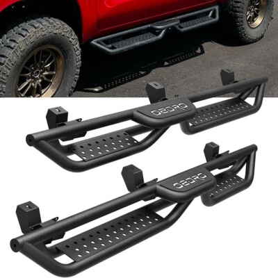 6" Running Boards for 2018-2026 Jeep Wrangler JL 4 Door Drop Side Step Nerf Bars - Image 1 of 4