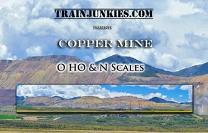 TrainJunkies Copper Mine Model Railroad Backdrop - Picture 1 of 6
