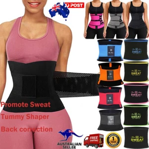 Women Fit Waist Corset Trainer Sauna Sweat Weight Loss Body Shaper Sports Corset - Picture 1 of 69