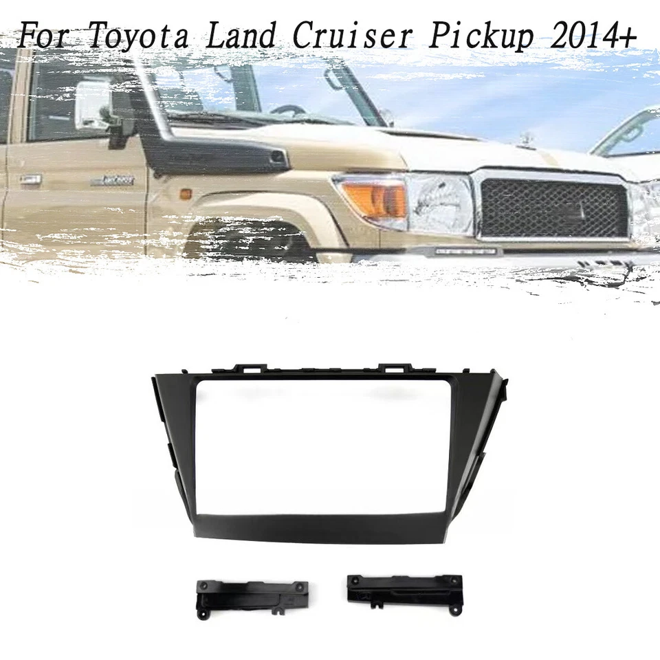 Fascia Stereo Radio Bezel Panel Frame For Toyota Land Cruiser Pickup 2014+ - Image 1 of 1