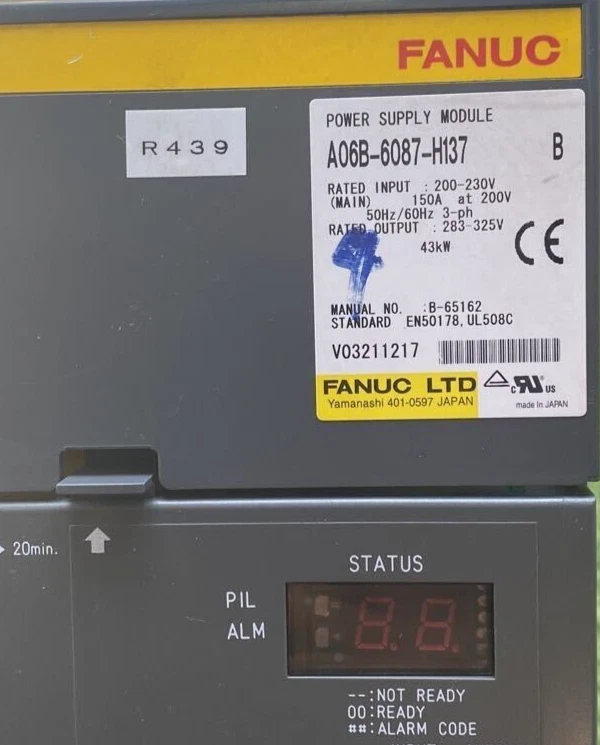 Módulo de fuente de alimentación FANUC A06B-6087-H137 EE. UU. libre de impuestos Foto 1 de 4