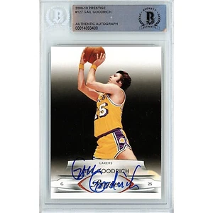Gail Goodrich Auto 2009-10 Panini Prestige #127 LA Lakers Signed Card Beckett - Picture 1 of 5